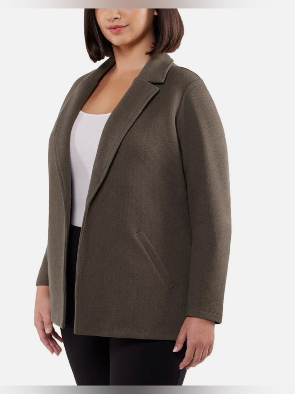 NWT MATTY M Women's  Pebble Open-Front Cardigan Blazer